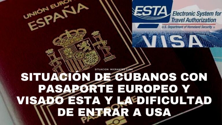 Cubano con pasaporte español: ¡Ahora puede viajar a Estados Unidos!